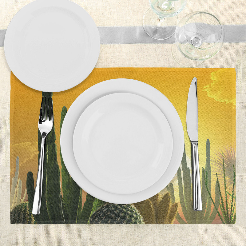 Sunset Desert Ecology Place Mats