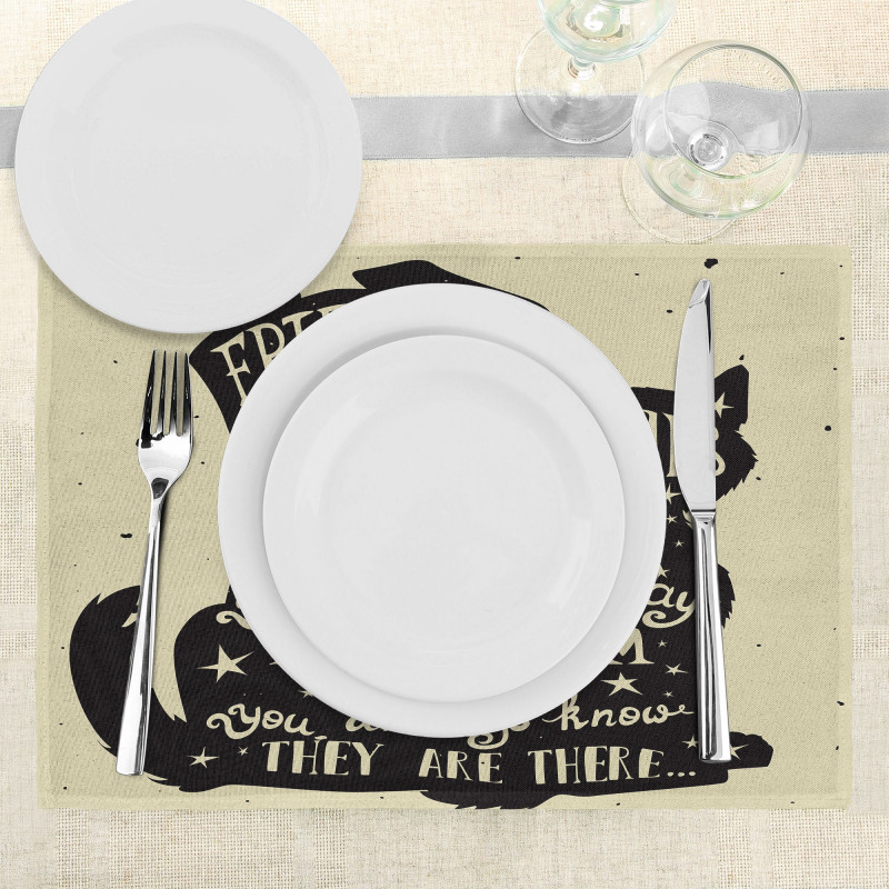 Cat Dog Friends Place Mats