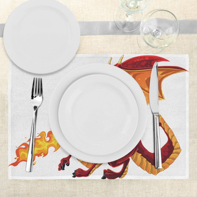 Funny Mascot Cartoon Place Mats