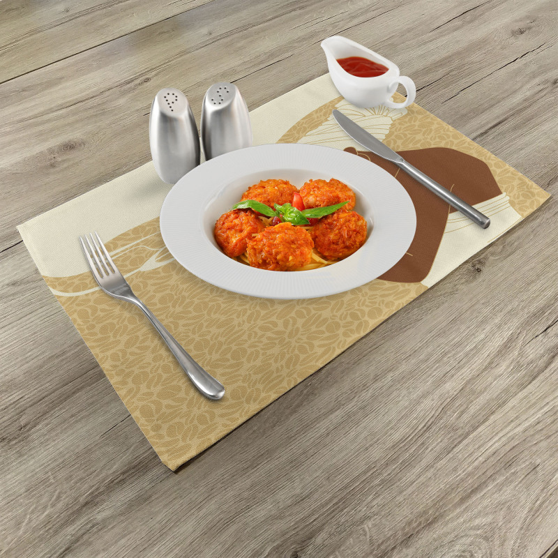 Happy Afro Lady Place Mats