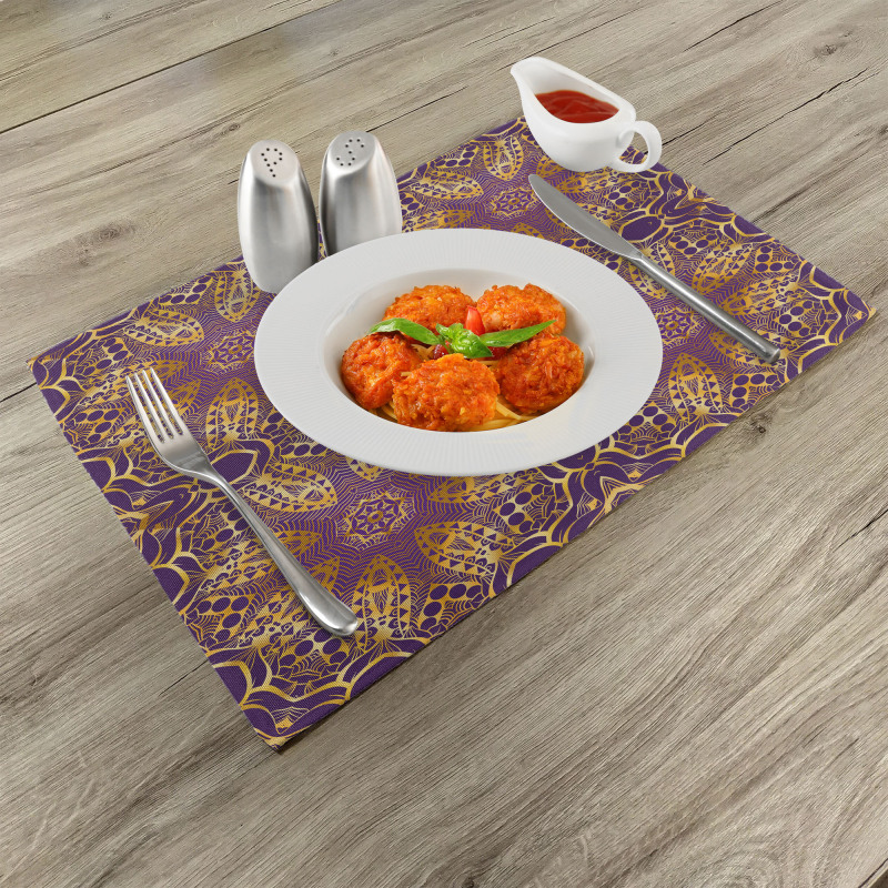 Boho Motif Place Mats