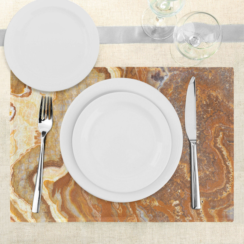 Natural Travertine Facet Place Mats