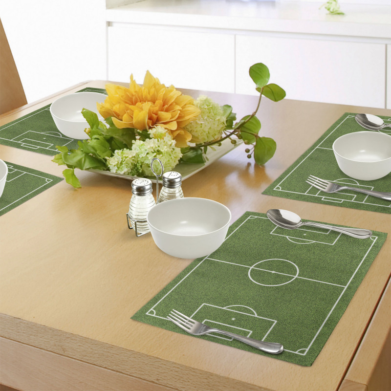 Soccer Stadium Field Place Mats