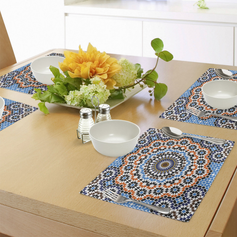 Moroccan Ceramic Tile Place Mats