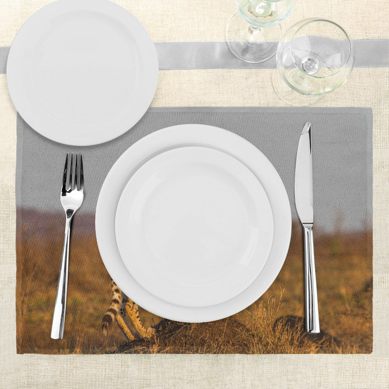 Wild Cheetah Place Mats