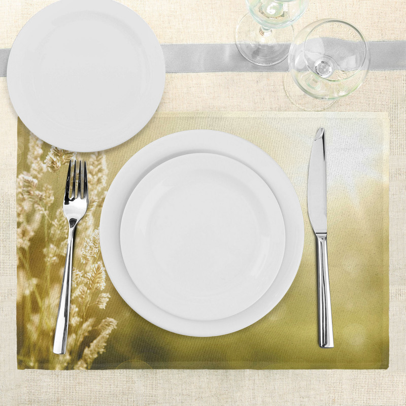 Scenic Autumn Meadow Place Mats