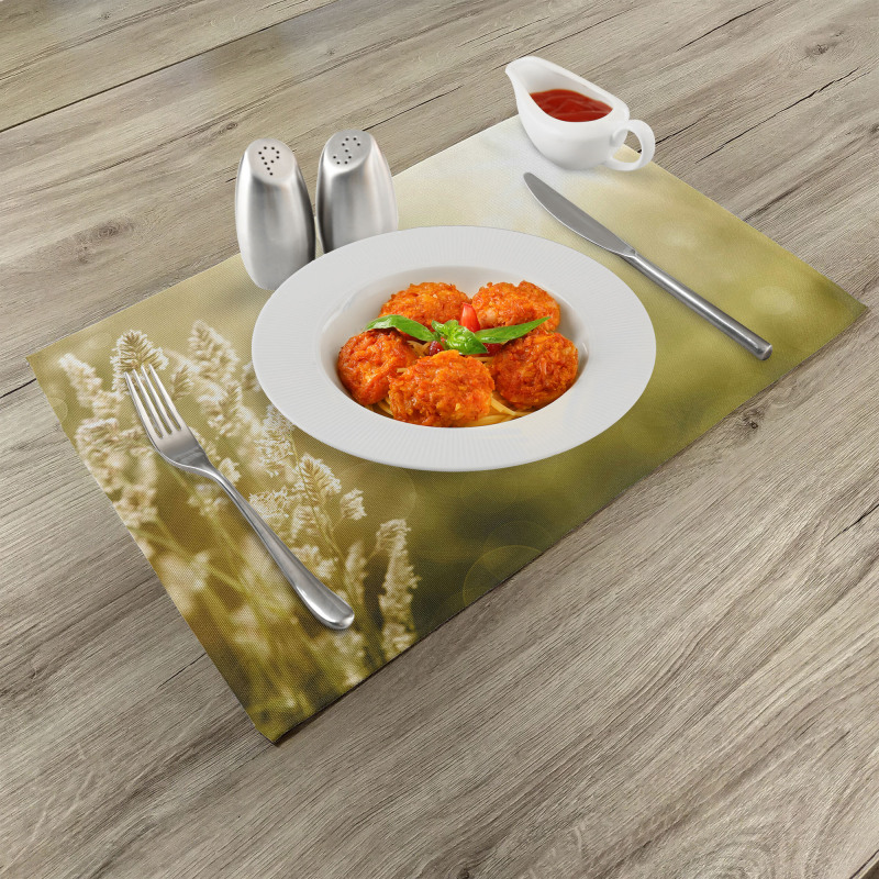 Scenic Autumn Meadow Place Mats