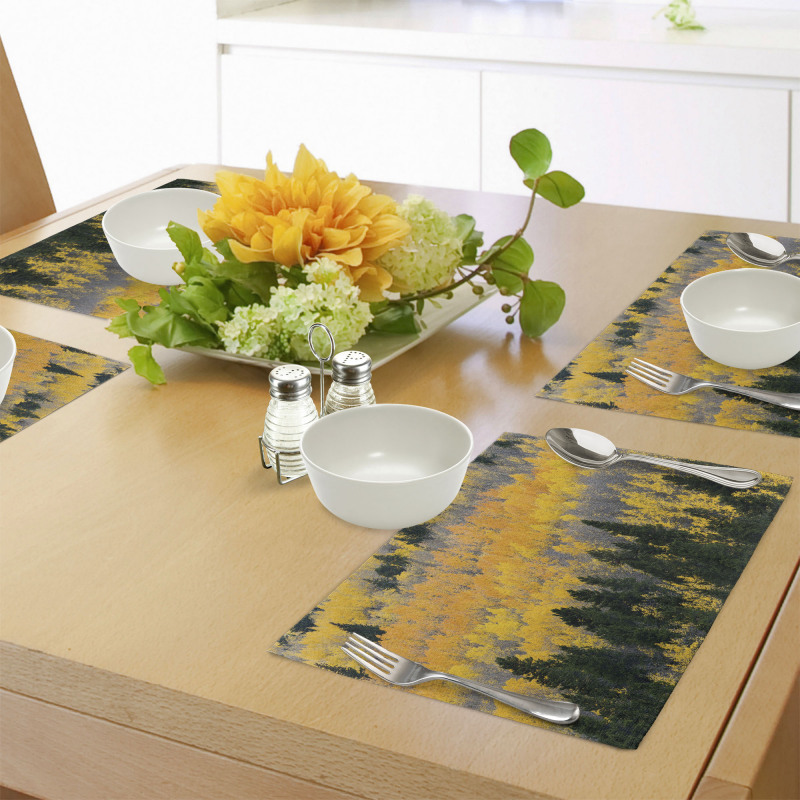 Colorful Aspen Trees USA Place Mats