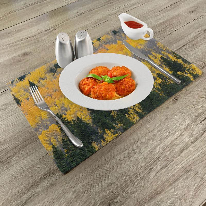 Colorful Aspen Trees USA Place Mats