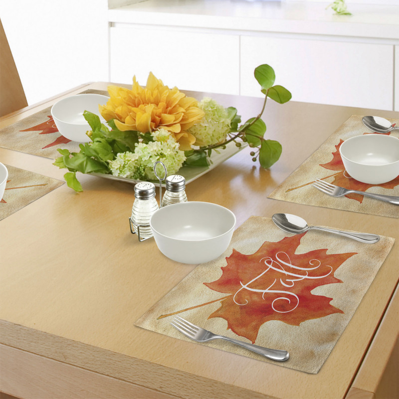 Maple Leaf Vintage Place Mats