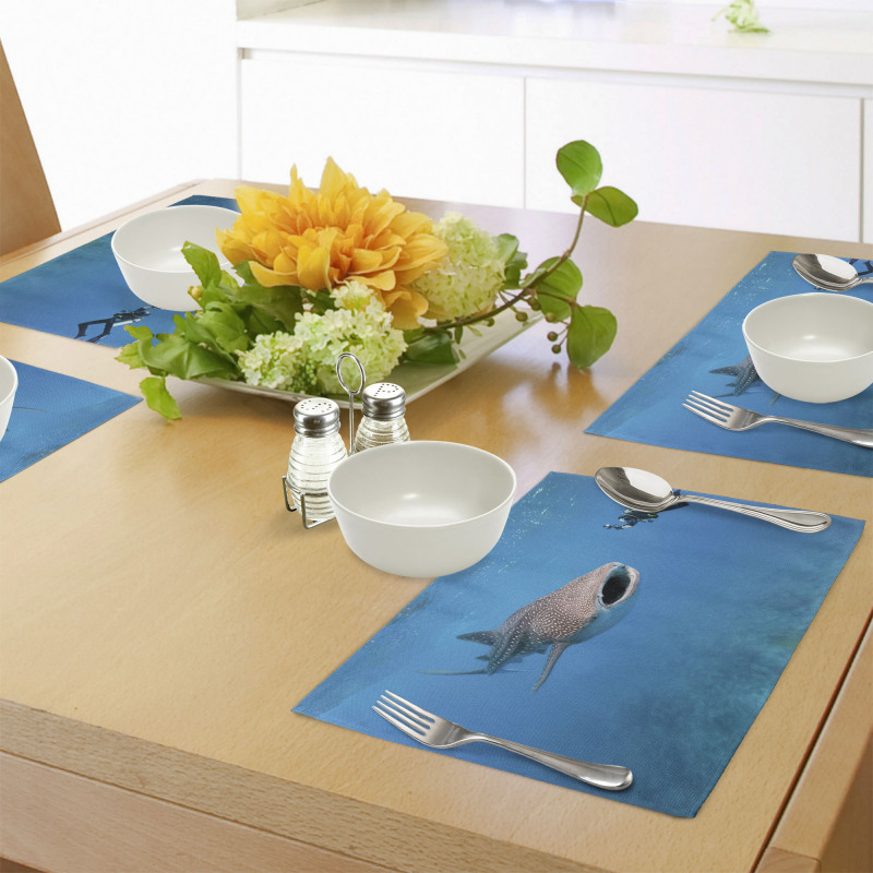 Giant Fish Ocean Diving Place Mats