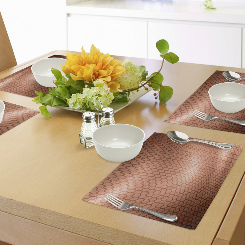 Comb Pattern Waves Place Mats