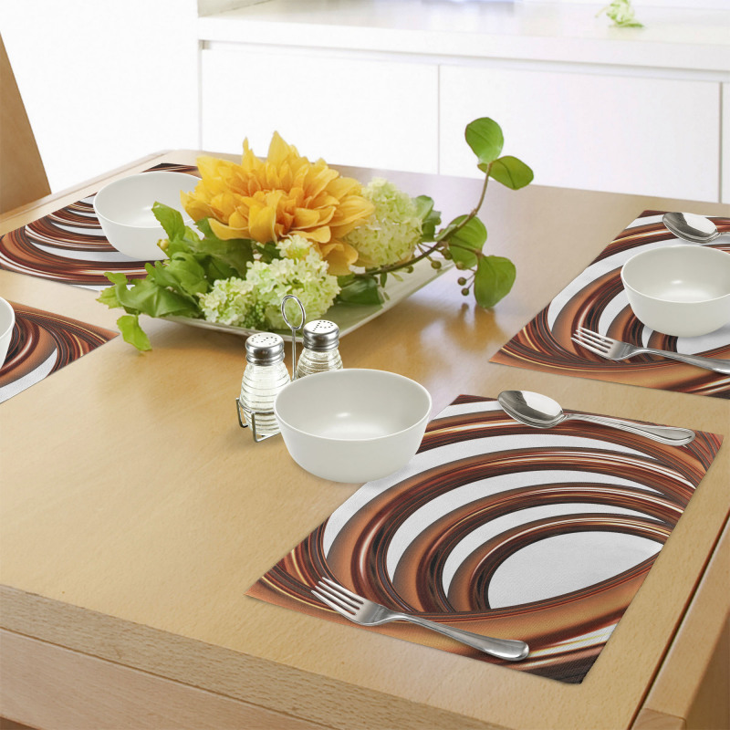 Helix Coil Spiral Pipe Place Mats