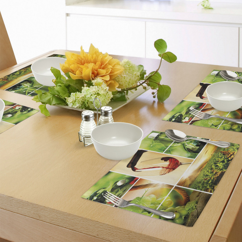 Wine Tasting Grapevine Place Mats