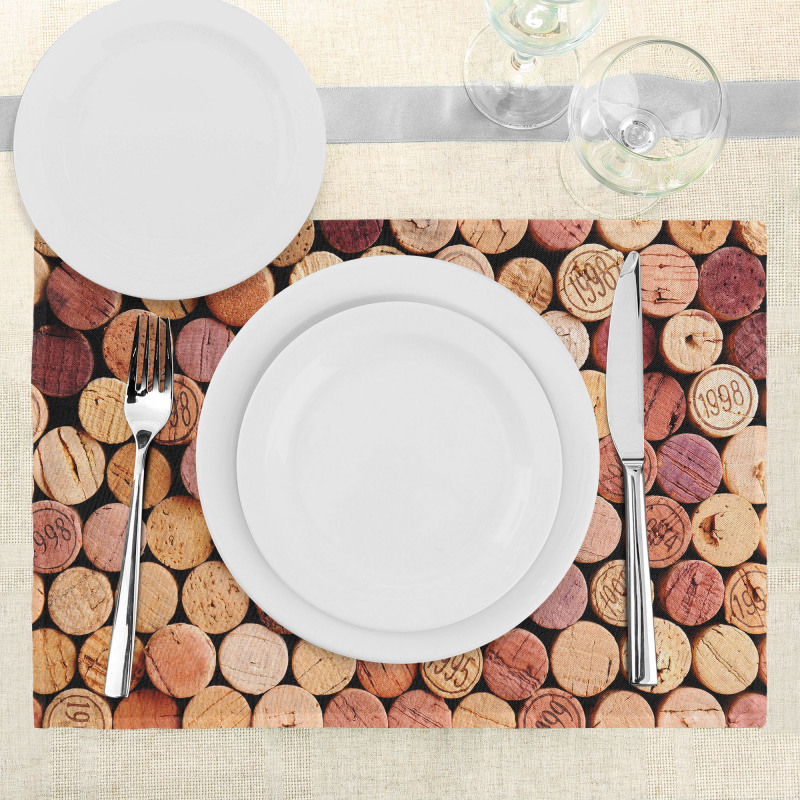 Random Used Wine Corks Place Mats