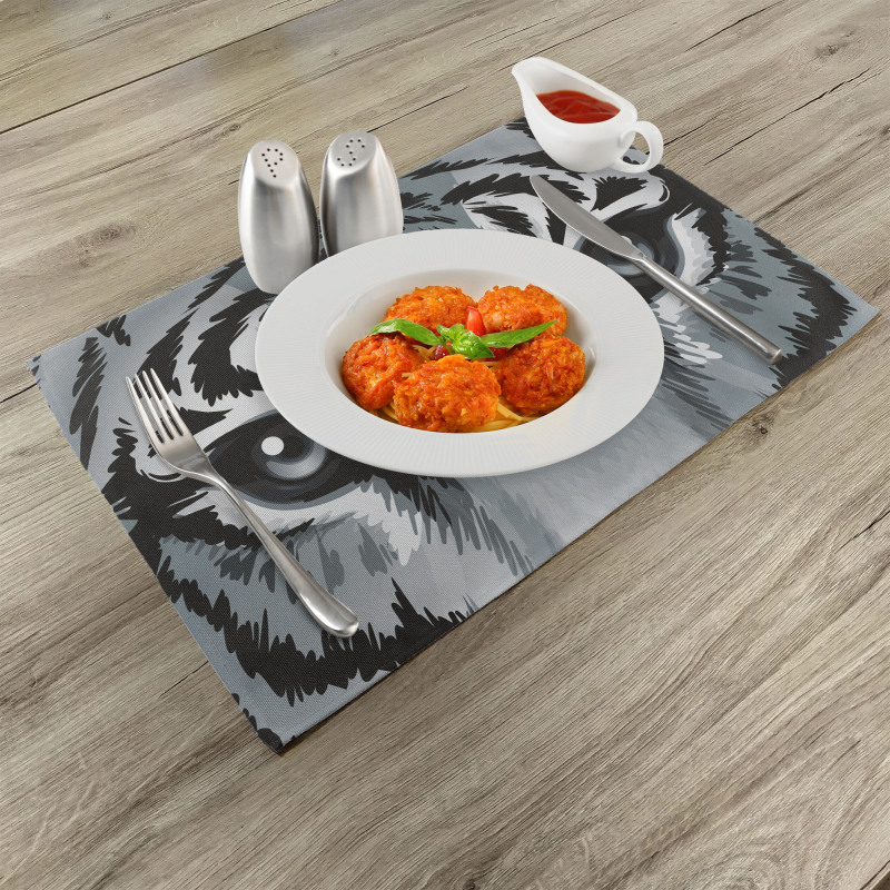 Tiger Sharp Eyes Wildlife Place Mats