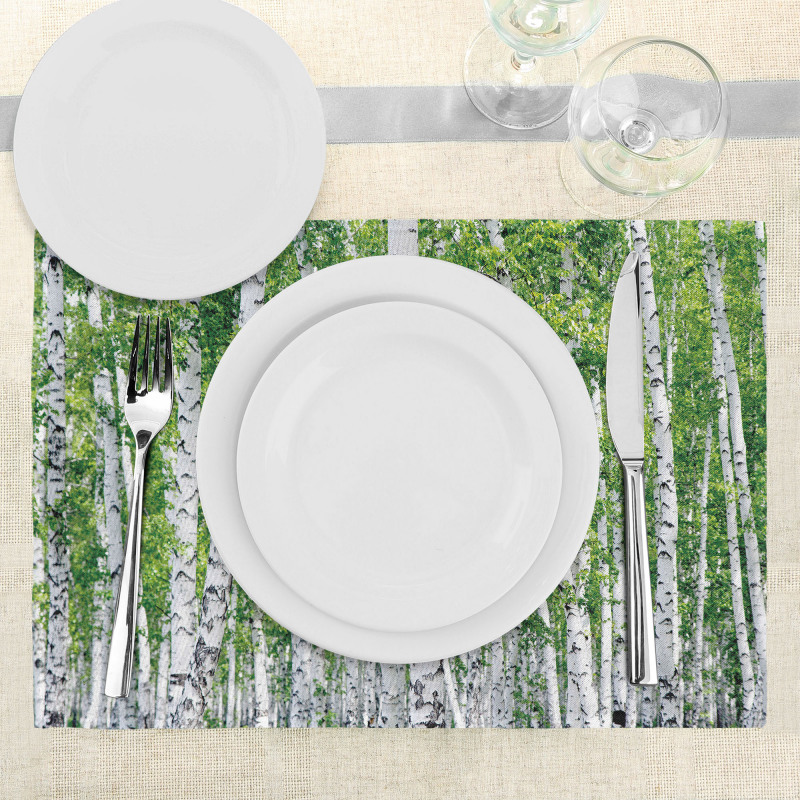 Fresh Summer Leaves Place Mats