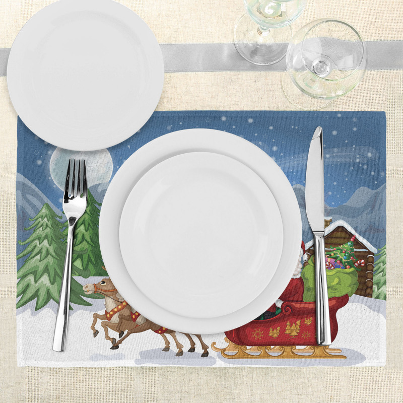 Snowdrift Reindeers Place Mats