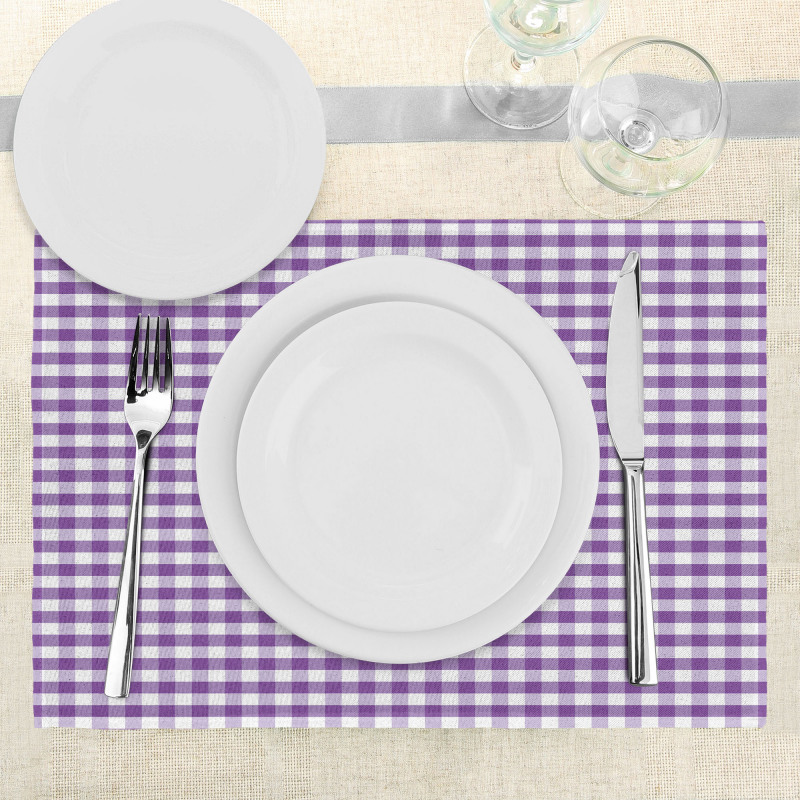 Gingham Vintage Style Place Mats