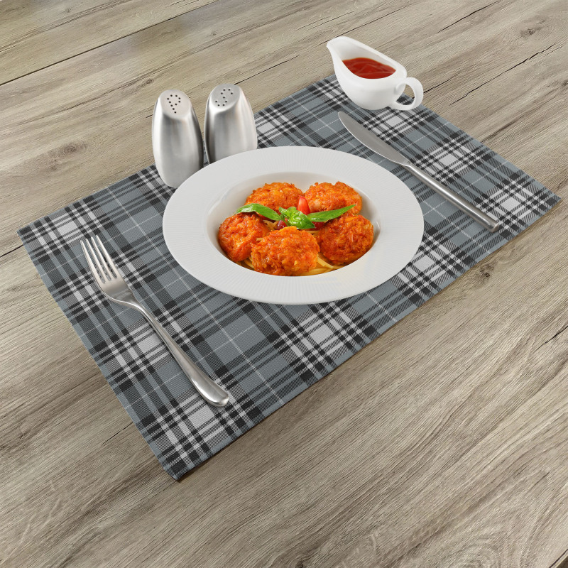 Dark British Tartan Place Mats