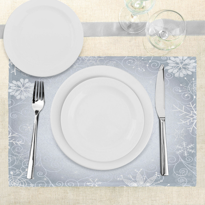 Christmas Frame Swirls Place Mats