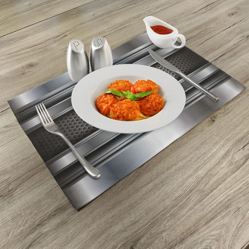 Realistic Vivid Plates Place Mats