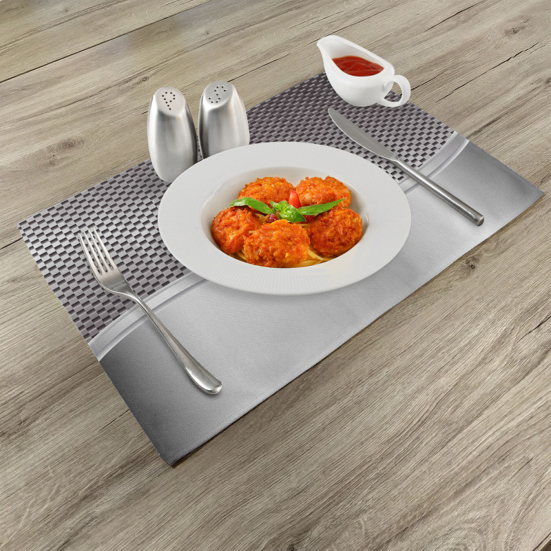 Industrial Grid Motif Place Mats