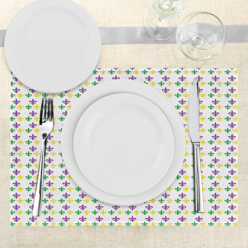 Carnival Lily Flower Place Mats