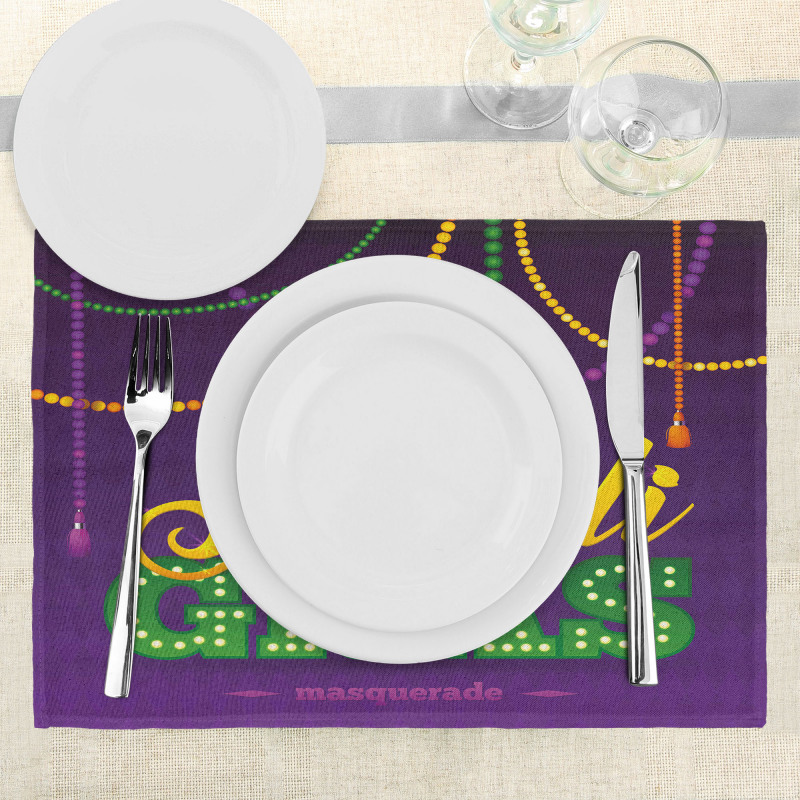 Vivid Beads Tassels Place Mats