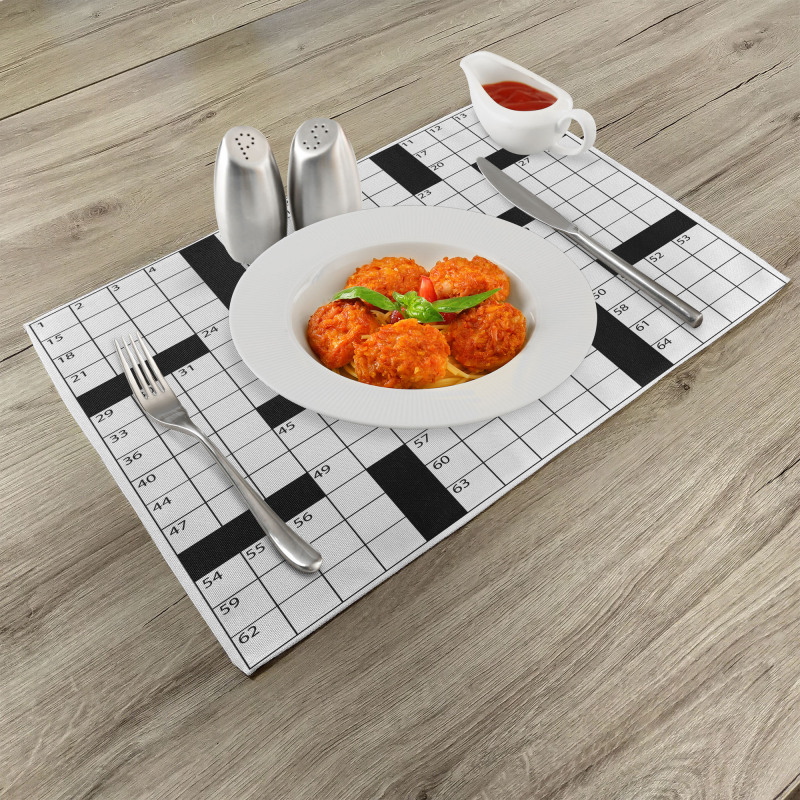 Game Grid Place Mats