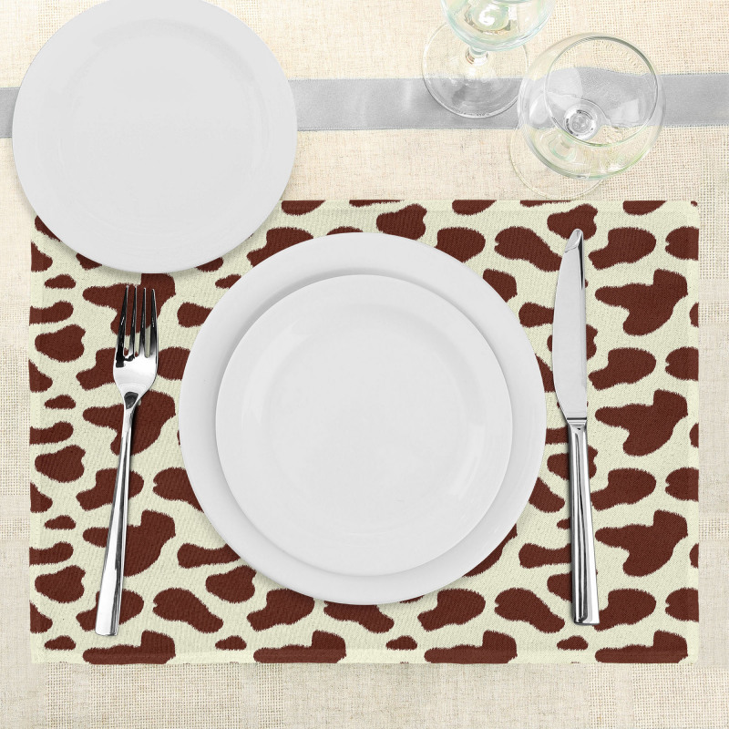 Cattle Skin with Spot Place Mats