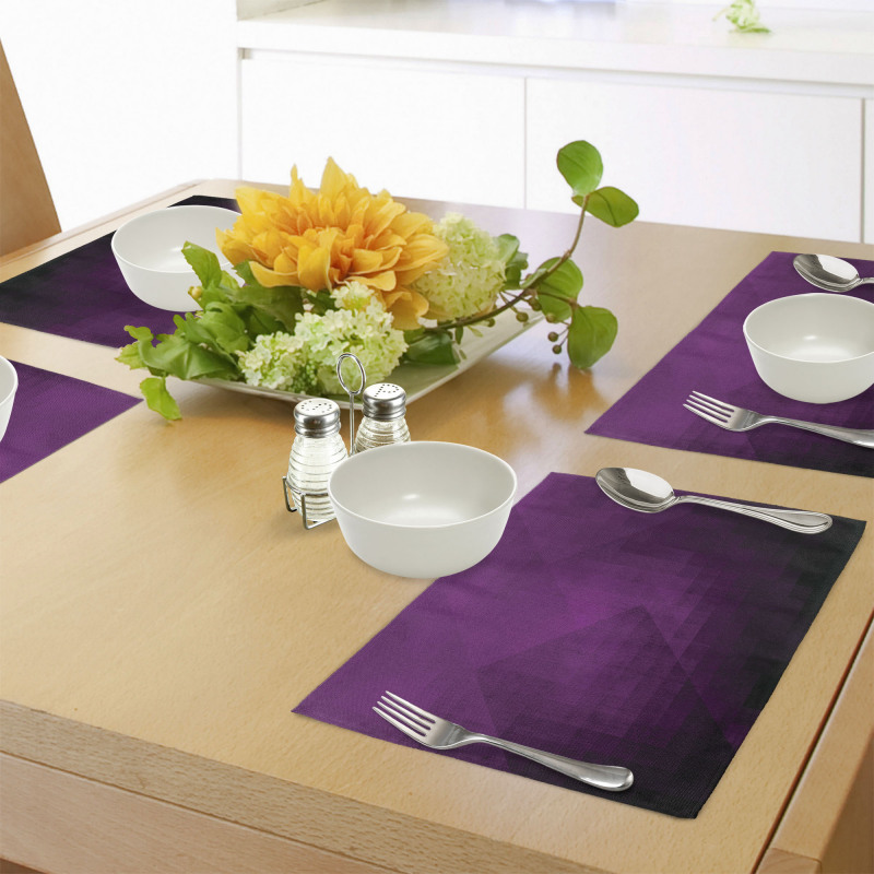 Squares Modern Art Place Mats