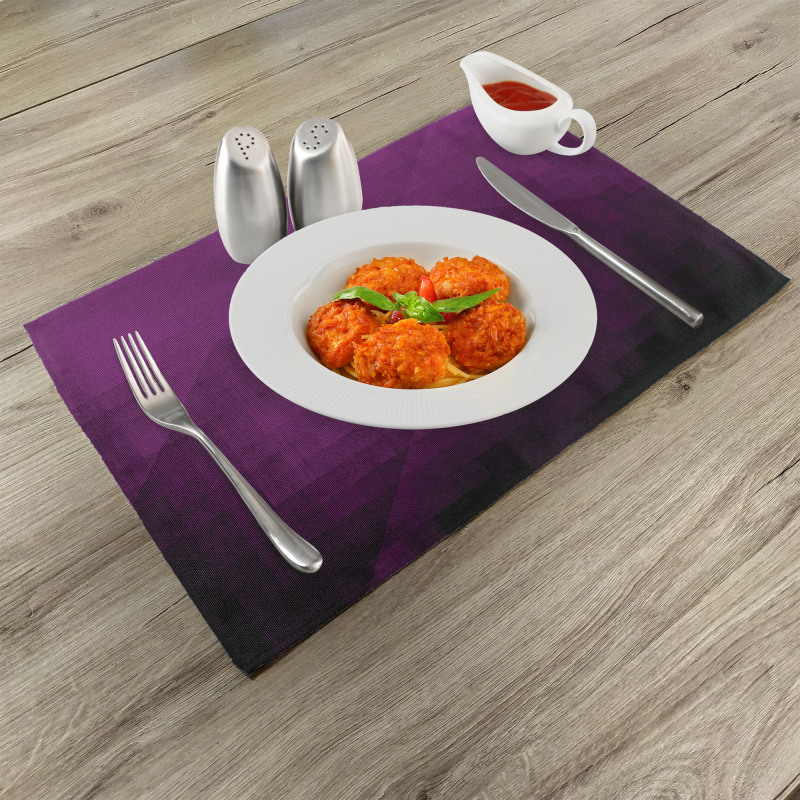 Squares Modern Art Place Mats