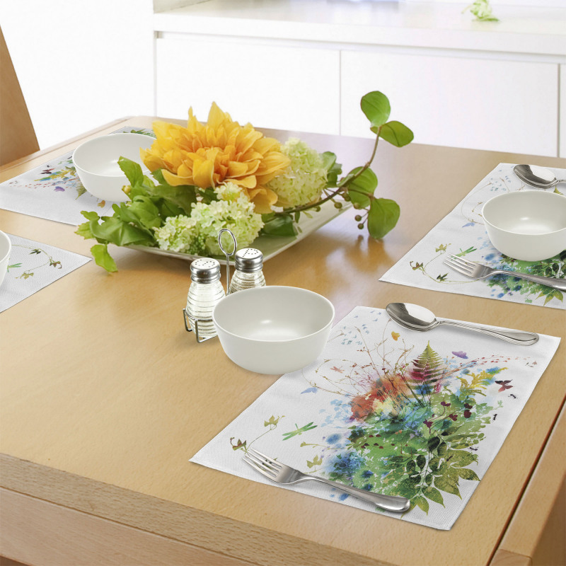 Floral Jungle Summer Place Mats