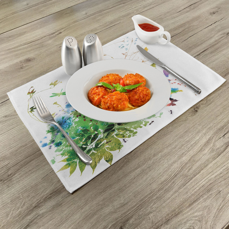 Floral Jungle Summer Place Mats