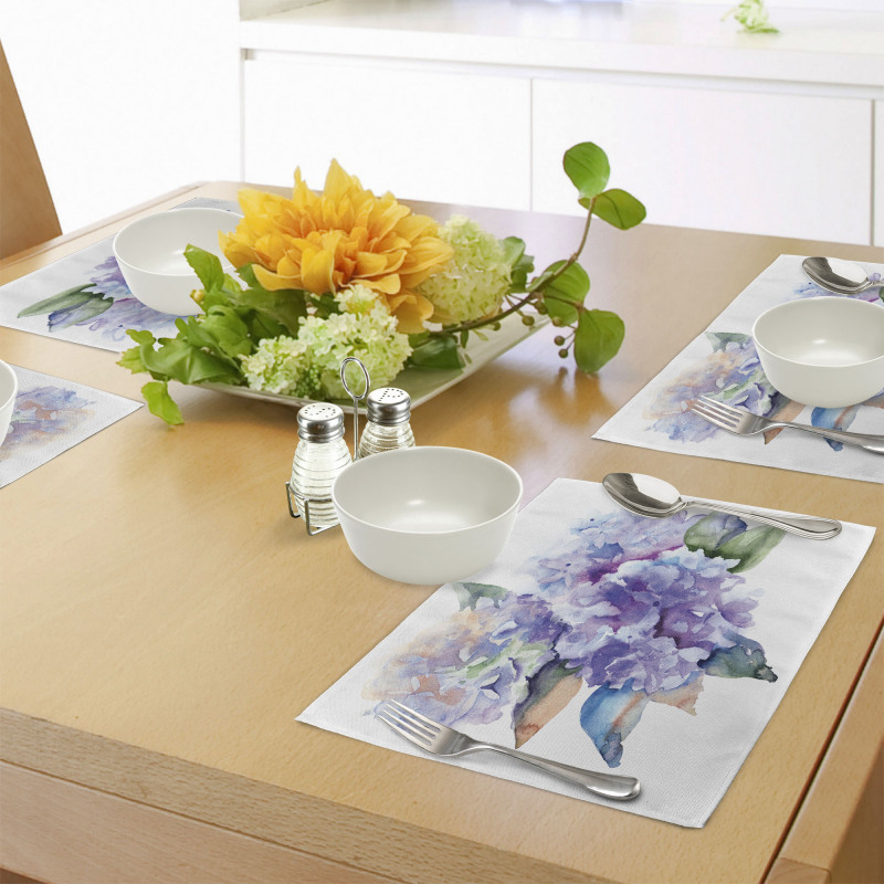 Blooming Hydrangea Place Mats