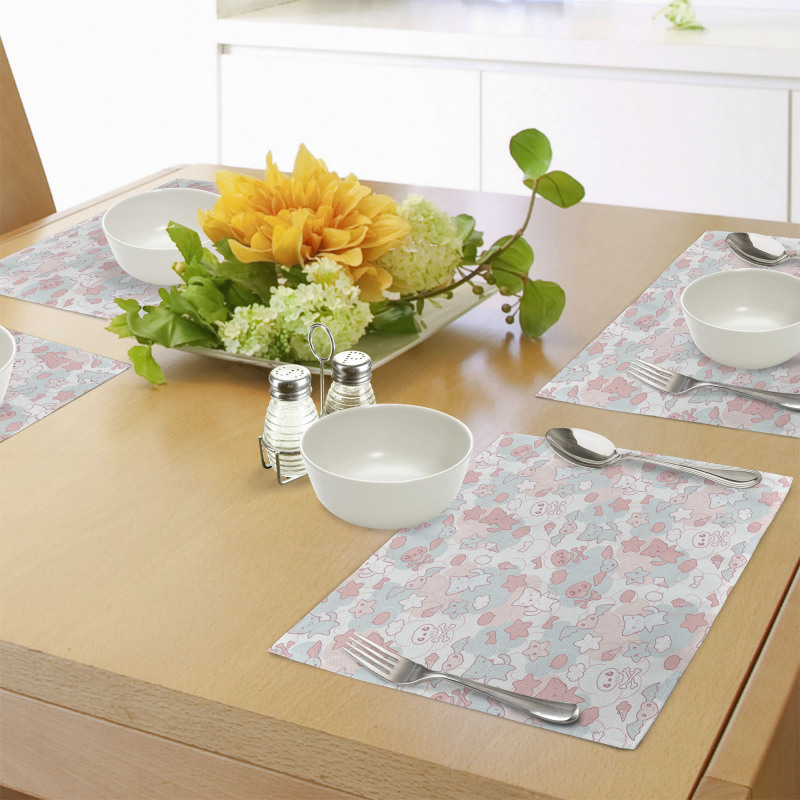 Cartoon Bats Place Mats