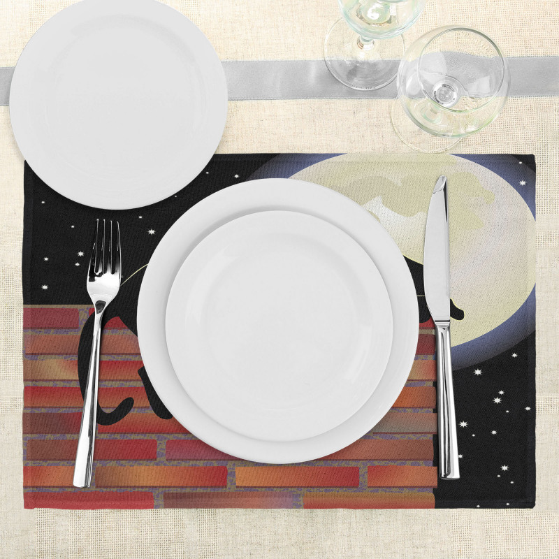 Sillhouette Cat Resting Place Mats