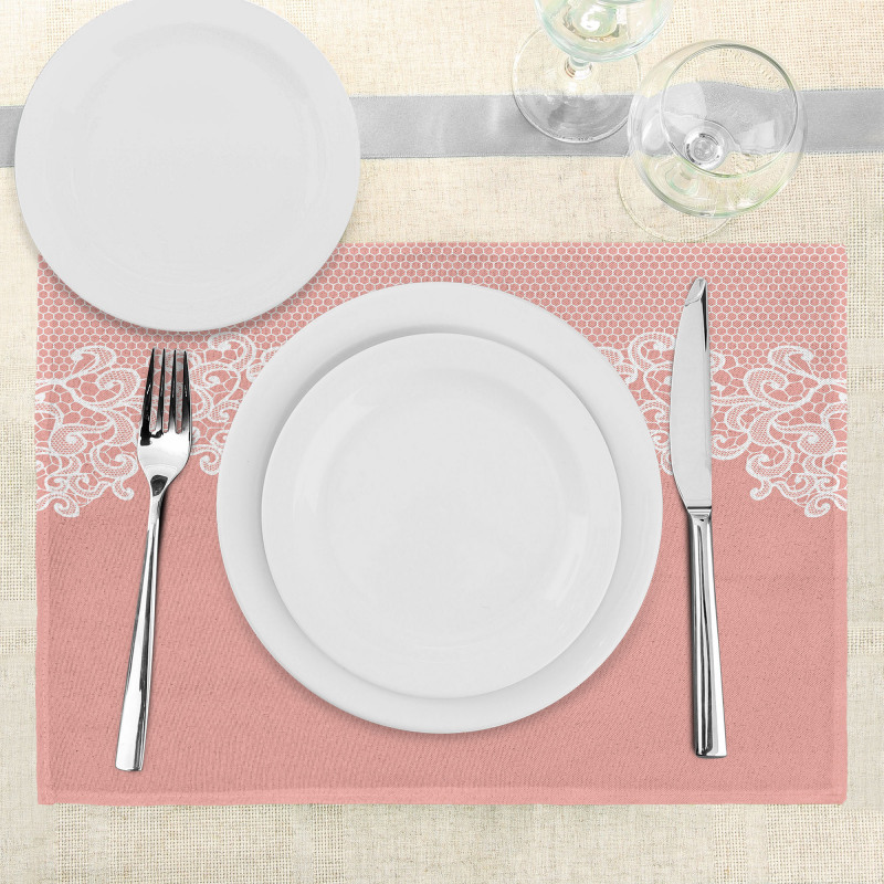 Floral Wedding Theme Place Mats