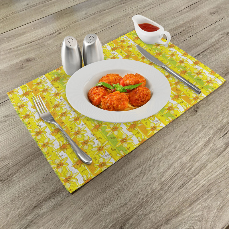 Narcissus Blossom Place Mats