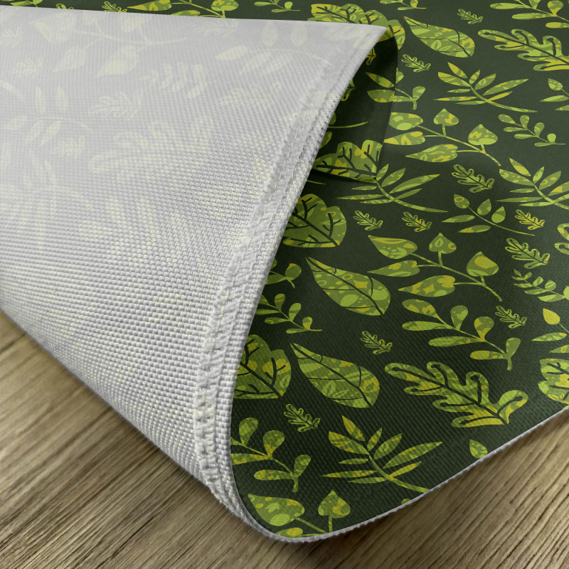 Patterned Green Leaves Place Mats