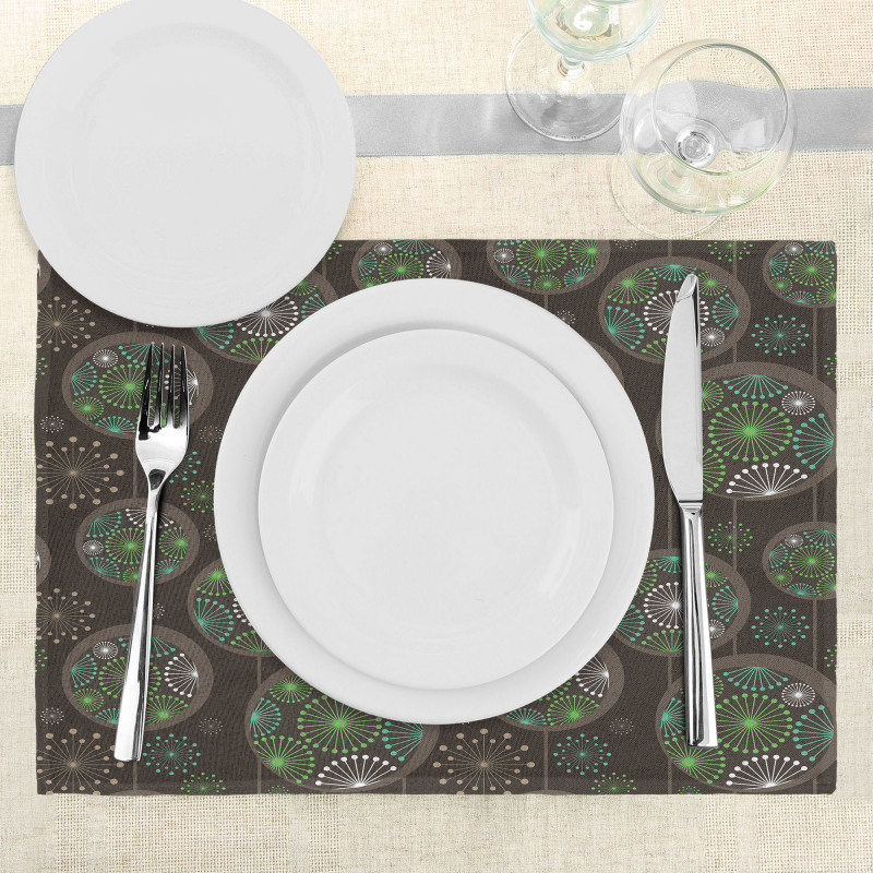 Abstract Dandelion Place Mats