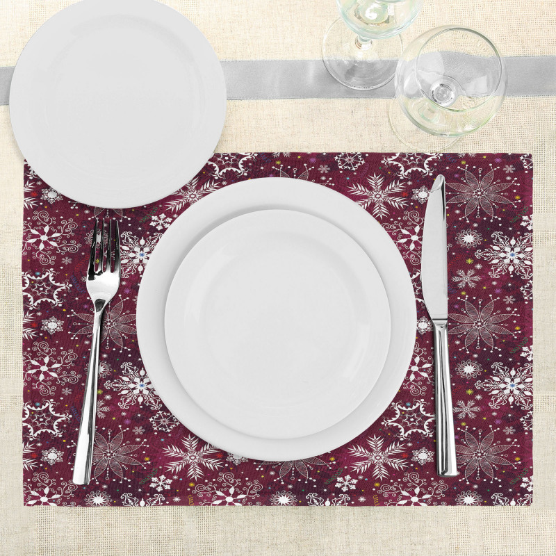 Flakes Colorful Place Mats