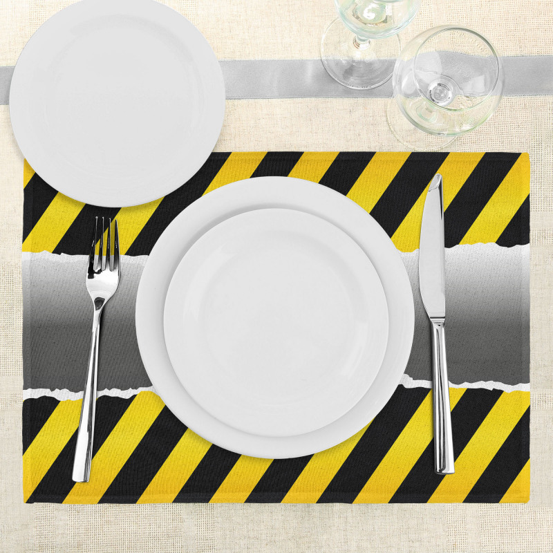 Work Site Caution Place Mats