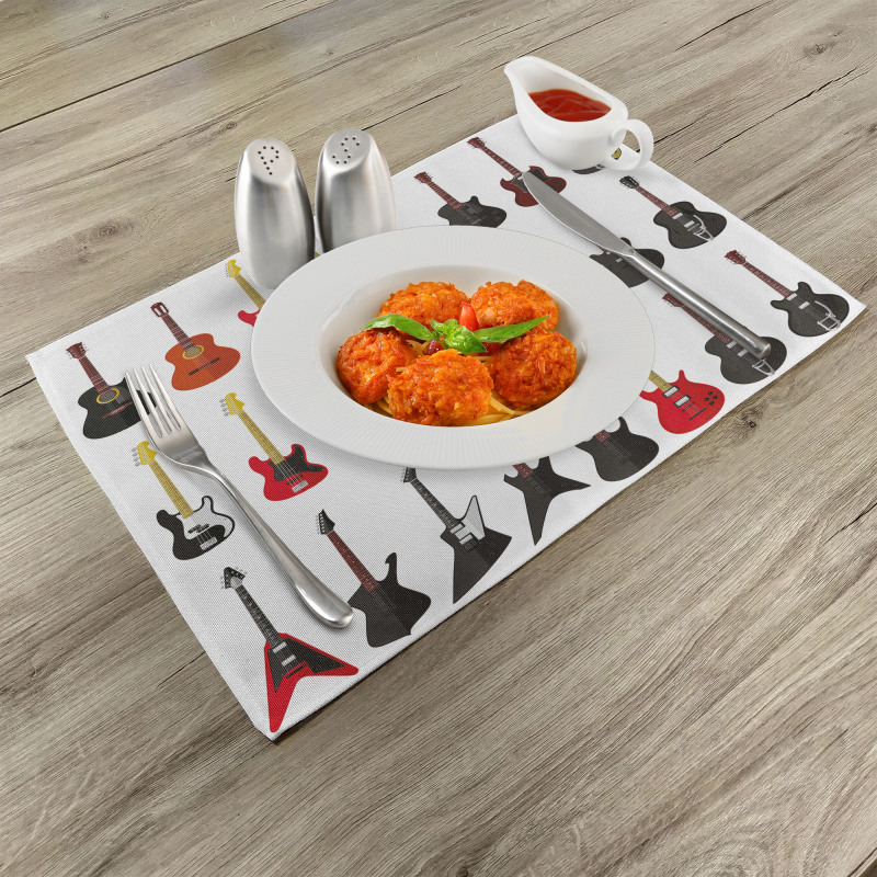 Instruments Acoustic Place Mats