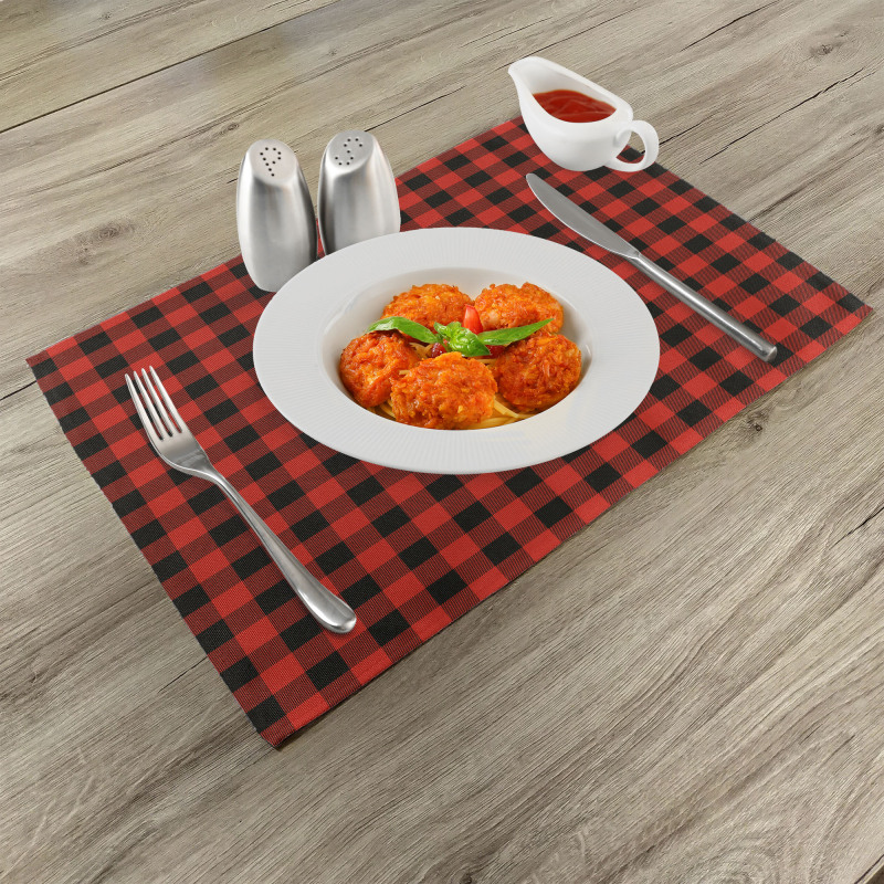 Retro Lumberjack Buffalo Place Mats