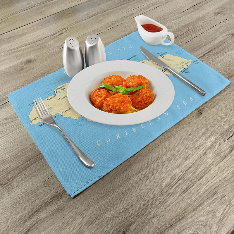 Caribbean Sea Tropic Place Mats