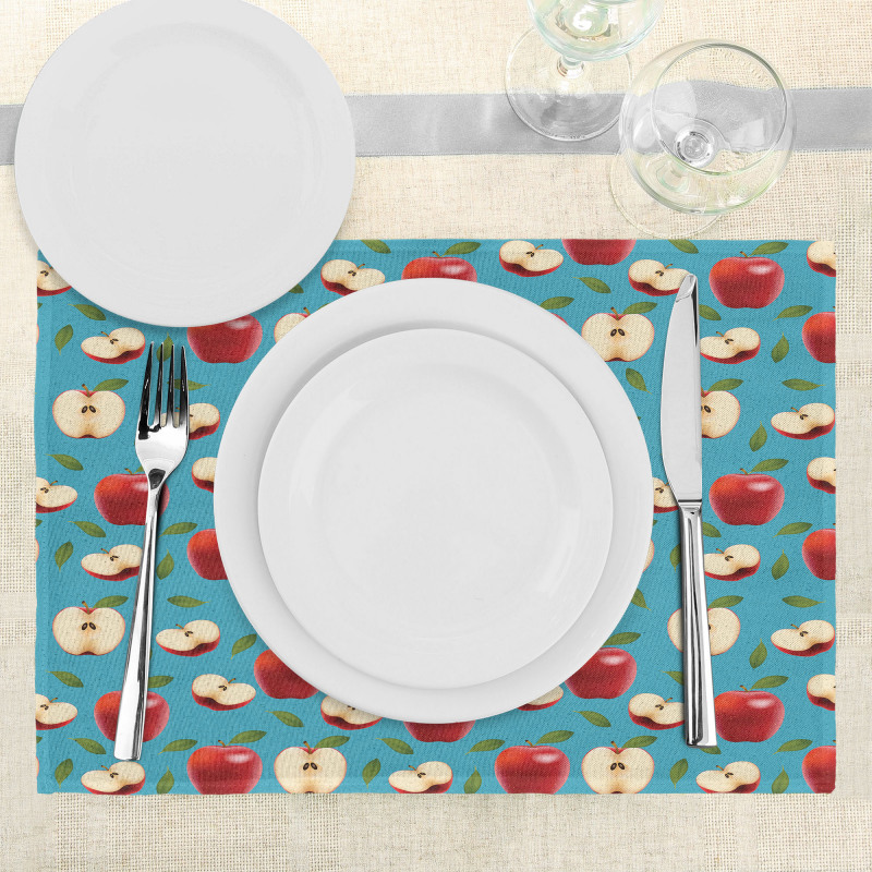 Red Delicious Healty Food Place Mats