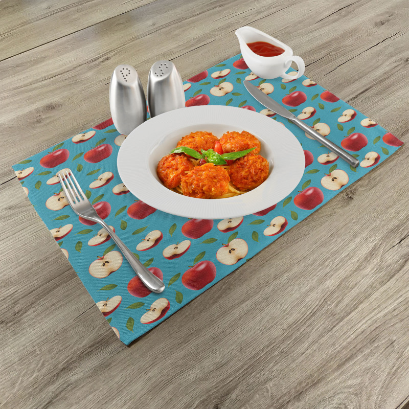 Red Delicious Healty Food Place Mats