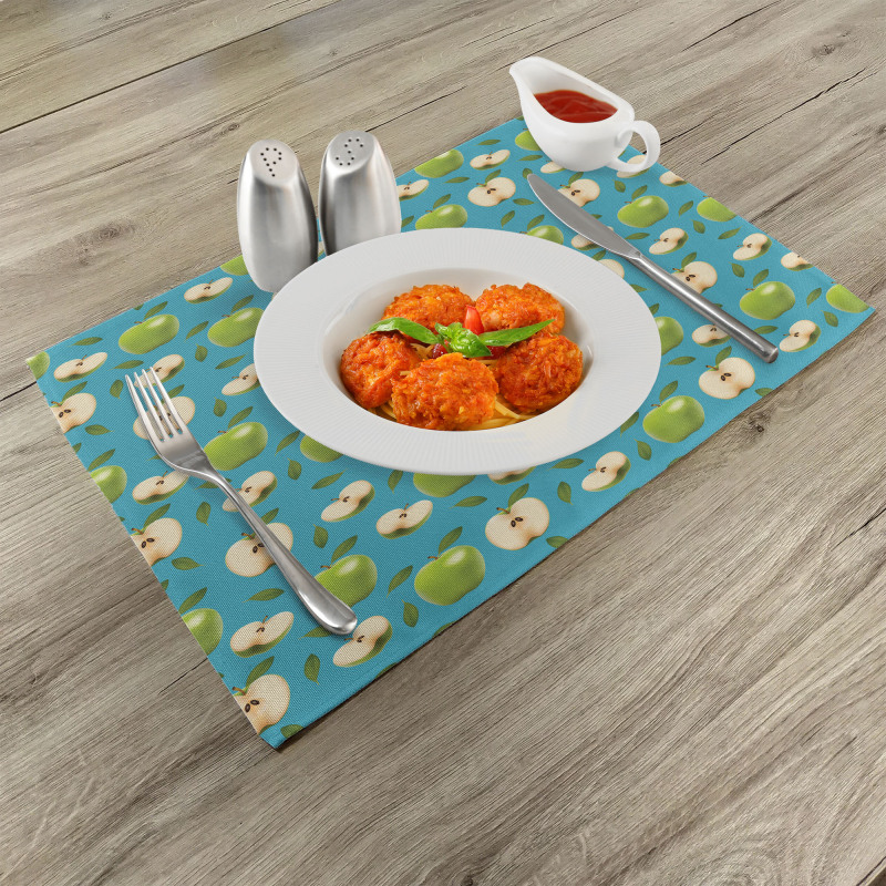 Raw Granny Smith Fruits Place Mats